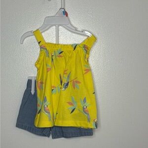 Carter's Vibrant Yellow and Blue Floral Camisole Set